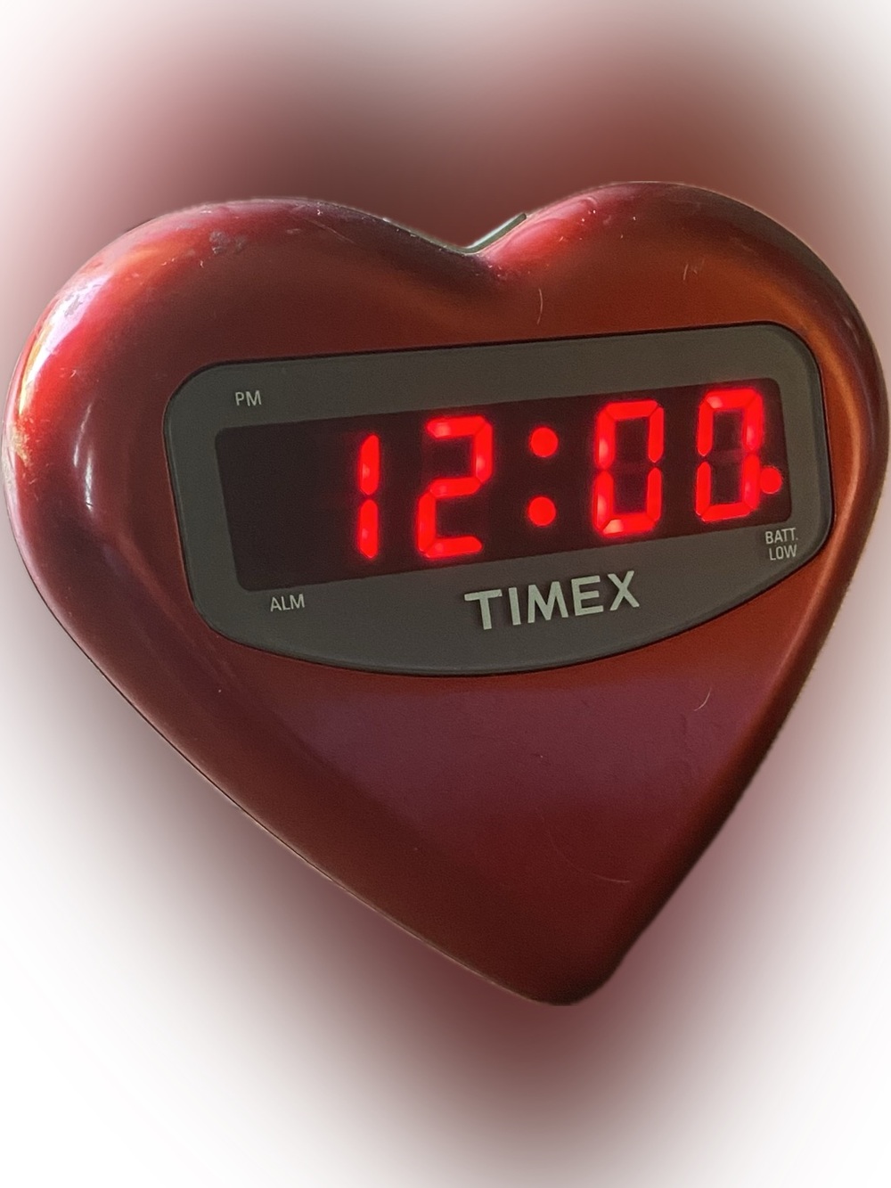 Vintage Timex Heart Digital Clock